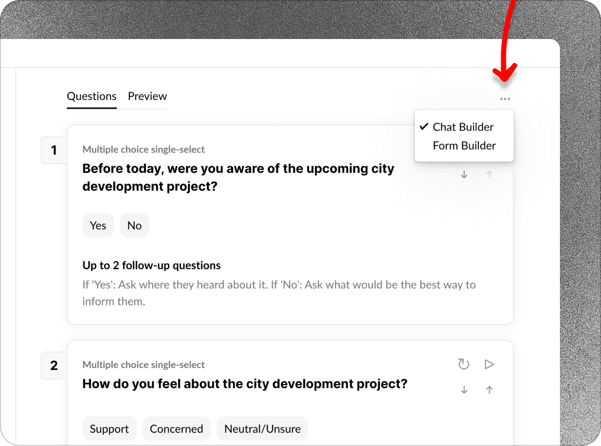 Multi-choice multi-select question type